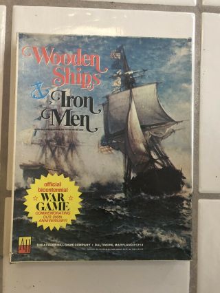 Avalon Hill Vintage Wargame Wooden Ships And Iron Men 1 Owner Enjoy.