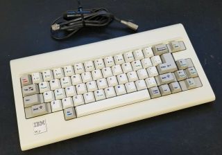Ibm Pc Jr Keyboard With Cable - Wow No Damage No Fading