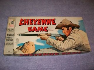 Vintage 1958 Cheyenne Board Game From Tv Show With Clint Walker Complete