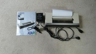 Vintage Atari 1027 Printer,  Power Supply,  Sio Cable,  Owner 