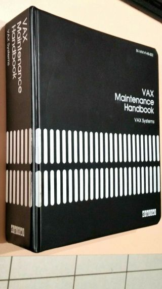Vintage Rare Digital Equipment Dec Microvax System Maintenance Guide