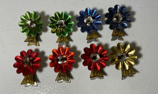 8 Antique Vintage Christmas Tree Clip On Adjustable Candle Holders