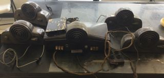 Vintage Rauland Borg Amplicall Intercom System W Speaker Bakelite