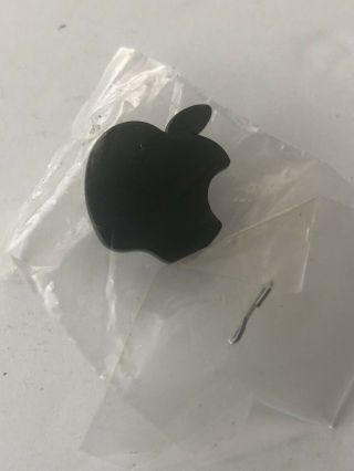 Authentic Apple Logo Employee Black Lapel Pin Rare