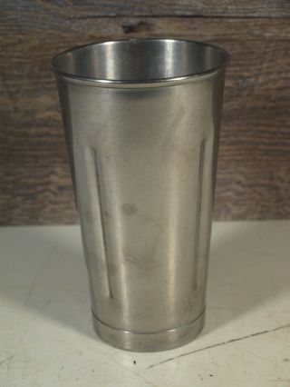 Vintage Hamilton Beach 18 - 8 Stainless Steel Shake Mixer Milkshake Malt Cup 7inch