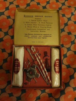 Old Rare Ronson Service Kit Complete Collectible