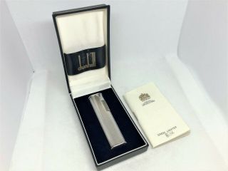 Auth Dunhill Silver - Plated Grain D 