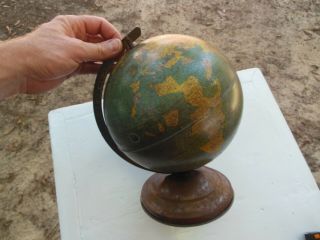 Vintage 8 " Replogle Globemaster World Globe All Metal