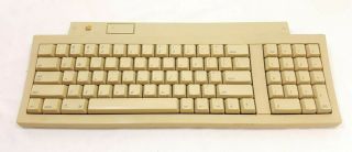 Vintage Apple Keyboard Ii M0487 - No Cable - Worn Keycaps -