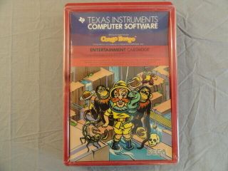 Congo Bongo Video Game Texas Instruments Ti 99/4a Computer