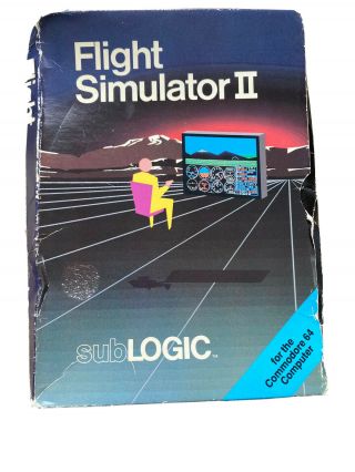 Flight Simulator Ii Cm - Fs2 Sublogic For Commodore 64 By Bruce Artwick