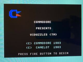 Commodore 64 (C64) Viduzzles Cartridge - Rare,  Boxed,  Complete (CIB),  and 2