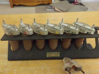 Vintage James Millen Mfg.  Co.  Grid Dip Meter Coil Holder W/ Coils And Insulators