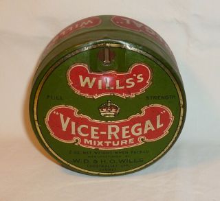 WILLS ' S VICE - REGAL - FULL STRENGTH - MIXTURE TOBACCO TIN - 2oz 2