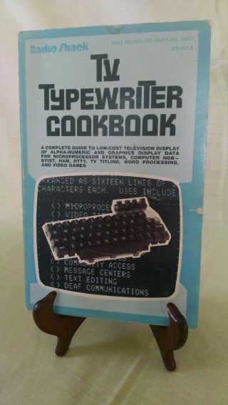 Radio Shack Tv Typewriter Cookbook By Don Lancaster 5th 1978 Ill Howard W Sams.