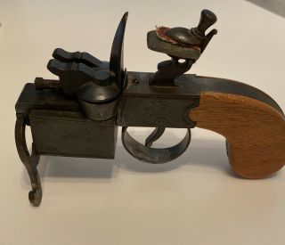 Vintage Dunhill Tinder Pistol Table Lighter (made In U.  S.  A. ),  Flint