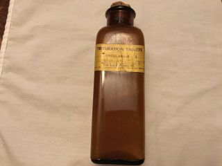 Trituration Yablets Vintage Pharmacy Bottle,  Rex - Owl Drug Co.  Portland,  Oregon