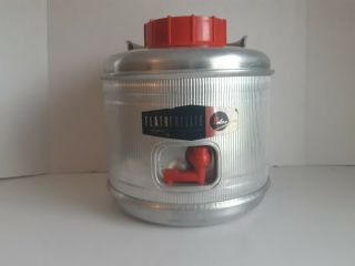 1960’s Vintage Featherflite By Poloron Aluminum Water Jug Cooler - 2 Gallon