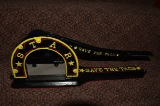 Antique Star Save The Tags Enterprise Cast Iron Tobacco Cutter 5837 Pat 1885