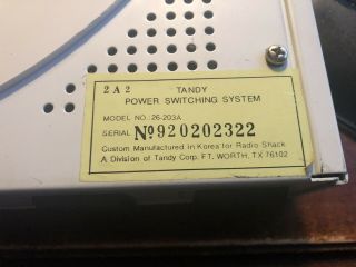 Tandy Vintage Computer RADIO SHACK POWER SURGE PROTECTOR SWITCHING UNIT SWIVEL 3