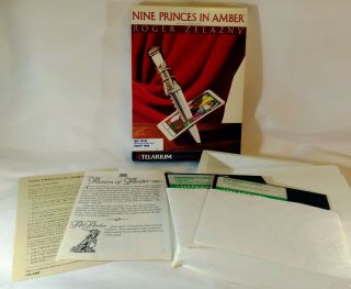 Telarium Nine Princes In Amber Adventure Game Ibm Pc/at Tandy 1000 - Zelazny