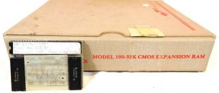 - Old - Stock Trs - 80 Cmos 32k Expansion Ram Pg Design Electronics Model 100,  Man