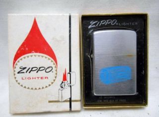 Vintage Zippo Advertising Lighter W Box Gardner 