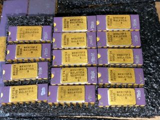 14pcs Mostek Mk4116p - 3 Purple Gold 1978 Vintage Memory Ic 