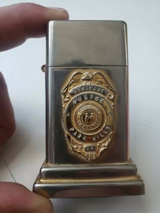 Antique Police Zippo Lighter