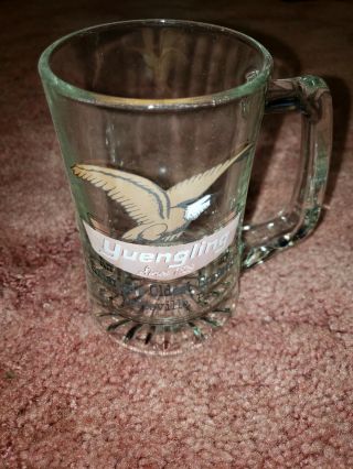 Rare Yuengling Glass Beer Mug Stein America 