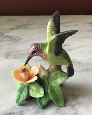 Vintage Porcelain/ceramic Hummingbird Figurine,  No Damage