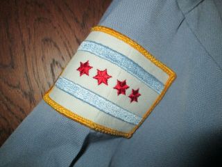 Vintage Chicago Police Embroidered Fabric Patch on shirt 3