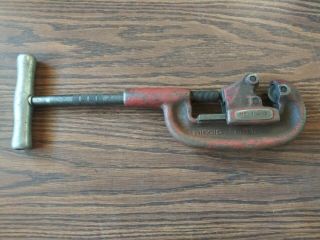 Rigid No 2A Heavy Duty Pipe Cutter 1/8” To 2” Vintage Cast Iron 2