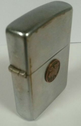 Vintage 3 Barrel Hinge Zippo Lighter Pat.  2032695 Loyal Order Moose Pap Loom 1