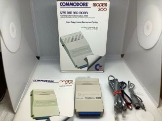 Commodore Modem 300 Model 1660 And Cables