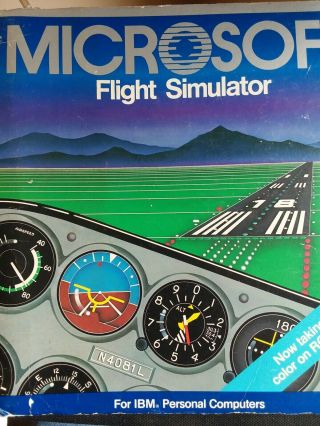 Vintage Microsoft Flight Simulator For Ibm Pc – 1984