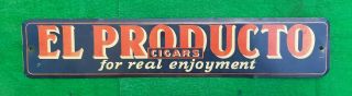 Vintage 1920s El Producto Cigars Real Enjoyment Smoke Shop Tobacco Advertising