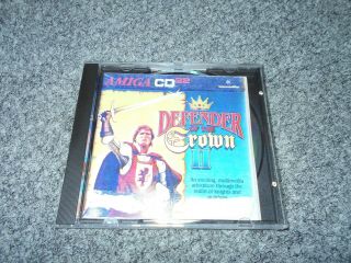 1993 Vintage Commodore Amiga Cd32 Defender Of The Crown 2 Game W/ Instructions