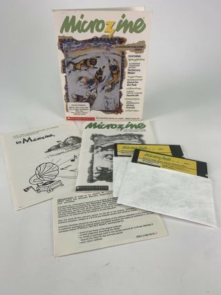 Scholastic Microzine 28 Ibm Pc Version - Rare - Tandy 1000