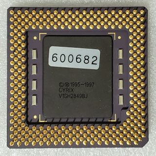 Cyrix MII - 266GP 83MHz BUS 2.  5X 2.  9V Gold Top CPU Processor Vintage 1997 2