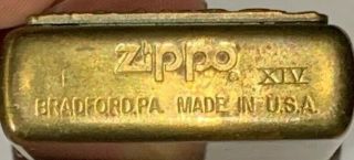 Vintage Zippo 1998 Virgo Lighter | Barrett Smythe | | RARE BRASS | 3
