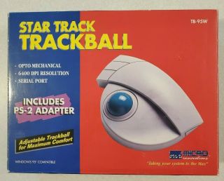 Vtg 1997 Gaming Micro Trackball Windows Pc Ibm Microsoft Compatible