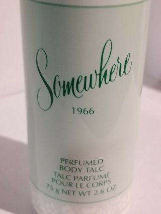 Avon Somewhere Perfumed Body Talc Nos 2.  6 Oz Discontinued