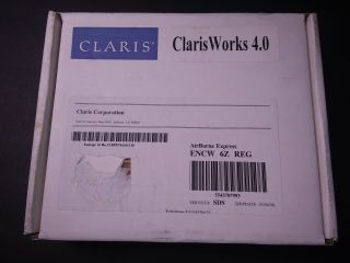 ClarisWorks 4.  0 for Apple Macintosh Mac Computers - Document Software A6 2