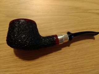 Stanwell Poy 1999 Rusticated With Silver Pipe