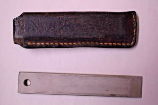 Vintage Gerber Knife Sharpening Steel & Sheath Split Open Bottom