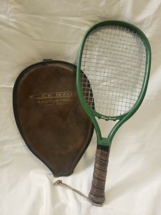 Vintage 1970s Leach Steve Serot Green Raquetball Raquet Racket Racketball Cover