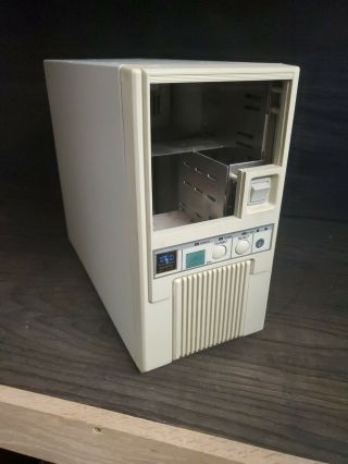 Old At Case With Mhz Display,  Without Power Suply,  Retro Vintage Pc 286 386 486