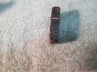 WWII Era Black Crackle Zippo Lighter with 3 Barrel Hinge,  14 Hole Chimney 2