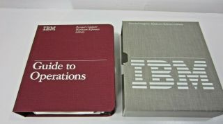 Vintage Ibm Guide To Operations Personal Computer At Ref.  Library (s5)